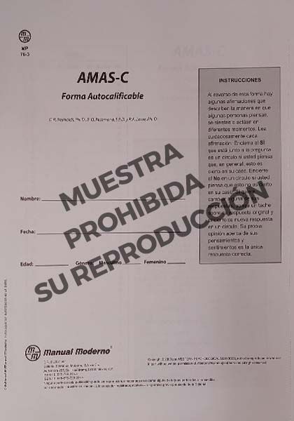 Forma Autocalificable AMAS-C Paq 15