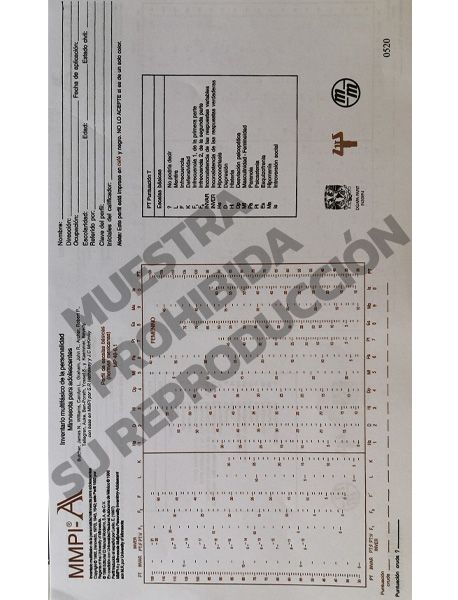 Perfiles Básicos México Paq. 25 - Inventario Multifásico de la personalidad Minnesota® para adolescentes