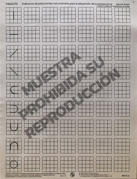Hoja de respuesta 1 y 2 Paq. 15 FACILITO- Evaluación de precurrentes instrumentales para la adquisición de la lectoescritura