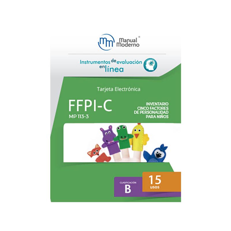Tarjeta electrónica / FFPI-C. Inventario Cinco Factores de Personalidad para Niños